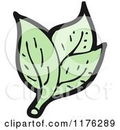 Cartoon Of A Plant With Green Leaves Royalty Free Vector Illustration