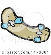 Cartoon Of A Skateboard Royalty Free Vector Illustration by lineartestpilot