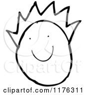 Cartoon Of A Stick Figure Happy Face Royalty Free Vector Illustration