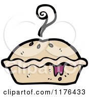 Cartoon Of A Pie Royalty Free Vector Illustration by lineartestpilot #COLLC1176433-0180