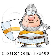 Cartoon Of A Happy Knight Royalty Free Vector Clipart