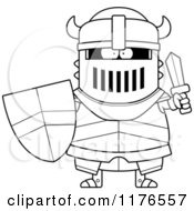 Poster, Art Print Of Black And White Armoured Black Knight