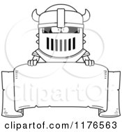 Poster, Art Print Of Black And White Armoured Black Knight Over A Banner
