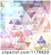 Poster, Art Print Of Background Pattern Of Colorful Triangles