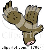 Cartoon Of A Severed Hands Royalty Free Vector Illustration by lineartestpilot