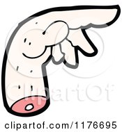Cartoon Of A Severed Hand Royalty Free Vector Illustration by lineartestpilot