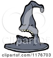 Cartoon Of A Witches Hat Royalty Free Vector Illustration by lineartestpilot