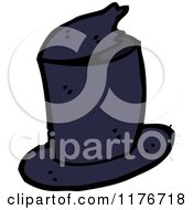 Cartoon Of A Top Hat Royalty Free Vector Illustration by lineartestpilot