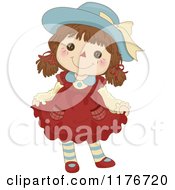 Poster, Art Print Of Happy Female Rag Doll Doing A Curtsy