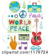 Poster, Art Print Of World Peace Design Elements