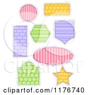 Poster, Art Print Of Colorful Patterned Frames In Different Shapes
