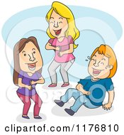Three People Laughing