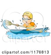Poster, Art Print Of Man Having Fun While Canoeing