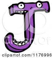 Cartoon Of The Letter J Royalty Free Vector Illustration