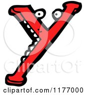 Cartoon Of The Letter Y Royalty Free Vector Illustration