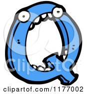 Cartoon Of The Letter Q Royalty Free Vector Illustration