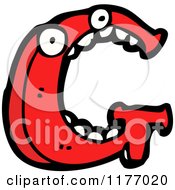 Cartoon Of The Letter G Royalty Free Vector Illustration