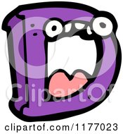 Cartoon Of The Letter D Royalty Free Vector Illustration