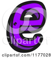 Cartoon Of The Letter E Royalty Free Vector Illustration