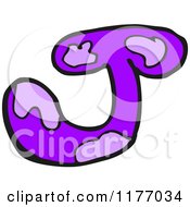 Cartoon Of The Letter J Royalty Free Vector Illustration