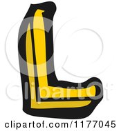 Cartoon Of The Letter L Royalty Free Vector Illustration