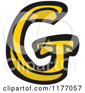 Cartoon Of The Letter G Royalty Free Vector Illustration