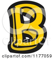 Cartoon Of The Letter B Royalty Free Vector Illustration