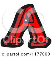Cartoon Of The Letter A Royalty Free Vector Illustration