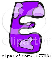 Cartoon Of The Letter E Royalty Free Vector Illustration