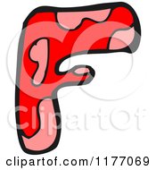 Cartoon Of The Letter F Royalty Free Vector Illustration