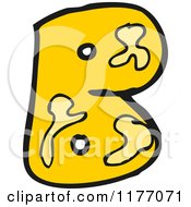 Cartoon Of The Letter B Royalty Free Vector Illustration