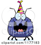 Poster, Art Print Of Happy Birthday Tick Wearing A Party Hat