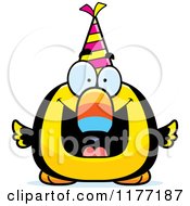 Poster, Art Print Of Happy Birthday Toucan Wearing A Party Hat
