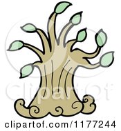 Cartoon Of A Tree Royalty Free Vector Clipart