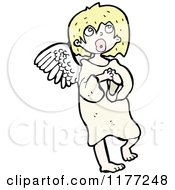 Cartoon Of A Blond Angel Royalty Free Vector Clipart