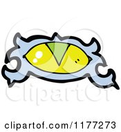 Cartoon Of A Magic Eye Royalty Free Vector Clipart by lineartestpilot
