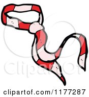 Cartoon Of A Red And Pink Tie Royalty Free Vector Clipart