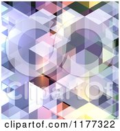 Clipart Of A Colorful Abstract Background Of Cubes Royalty Free Vector Illustration