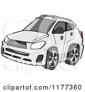 Poster, Art Print Of White Car With Tinted Windows