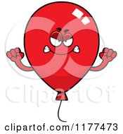 Mad Red Party Balloon Mascot