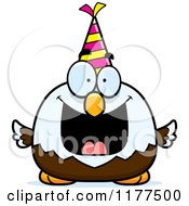 Poster, Art Print Of Happy Birthday Bald Eagle Wearing A Party Hat
