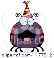 Poster, Art Print Of Happy Birthday Ladybug Wearing A Party Hat