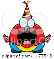 Poster, Art Print Of Happy Birthday Parrot Wearing A Party Hat