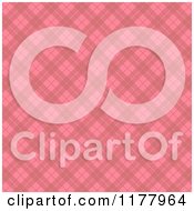 Clipart Of A Pink And Red Gingham Pattern Royalty Free Vector Illustration