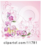 Poster, Art Print Of Woman Relaxing On Orchid Flowers
