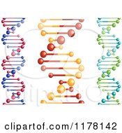 Clipart Of DNA Strands Royalty Free Vector Illustration