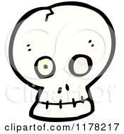 Cartoon Of Skull Royalty Free Vector Illustration