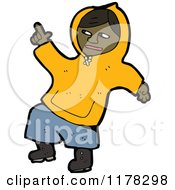 African American Boy Wearing A Hoodie