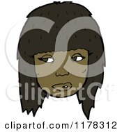 Poster, Art Print Of The Head Of An African American Girl