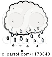 Cartoon Of A Raincloud Royalty Free Vector Illustration